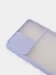 Лавандовый чехол с защитой для камеры шторкой на Самсунг Samsung А12 А22 А32 А51 А52 А71 А72
