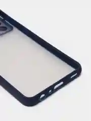 Темно-синий чехол с защитой для камеры шторкой на Самсунг Samsung А12 А22 А32 А51 А52 А71 А72