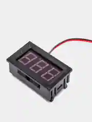 Красный встраиваемый трехпроводной вольтметр 0.56, 0-30VDC