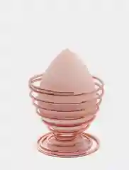 Розовый спонж с подставкой