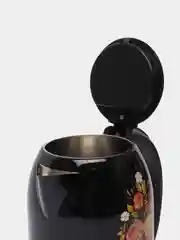 Черный чайник электрический Добрыня DO-1219 хохлома, 2.0л