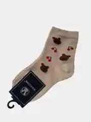 Коричневый носки детские, хлопковые, с принтом