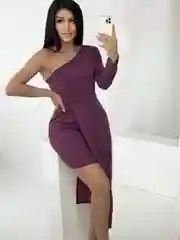 Фиолетовый женское платье