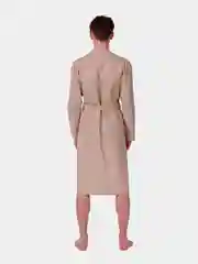 Бежевый халат вафельный мужской Великан, Макси, банный, домашний, 100% хлопок р.56-62