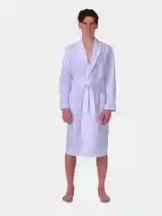 Белый халат вафельный мужской Великан, Макси, банный, домашний, 100% хлопок р.56-62