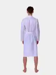 Белый халат вафельный мужской Великан, Макси, банный, домашний, 100% хлопок р.56-62