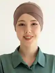 Шоколадный бони / шапочка под платок / подхиджабник / чалма / платок / хиджаб / мусульманская шапочка