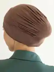 Шоколадный бони / шапочка под платок / подхиджабник / чалма / платок / хиджаб / мусульманская шапочка