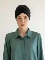 Черный бони / шапочка под платок / подхиджабник / чалма / платок / хиджаб / мусульманская шапочка