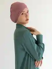 Коралловый меланж бони / шапочка под платок / подхиджабник / чалма / платок / хиджаб / мусульманская шапочка