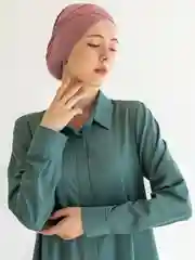 Коралловый меланж бони / шапочка под платок / подхиджабник / чалма / платок / хиджаб / мусульманская шапочка