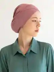 Коралловый меланж бони / шапочка под платок / подхиджабник / чалма / платок / хиджаб / мусульманская шапочка