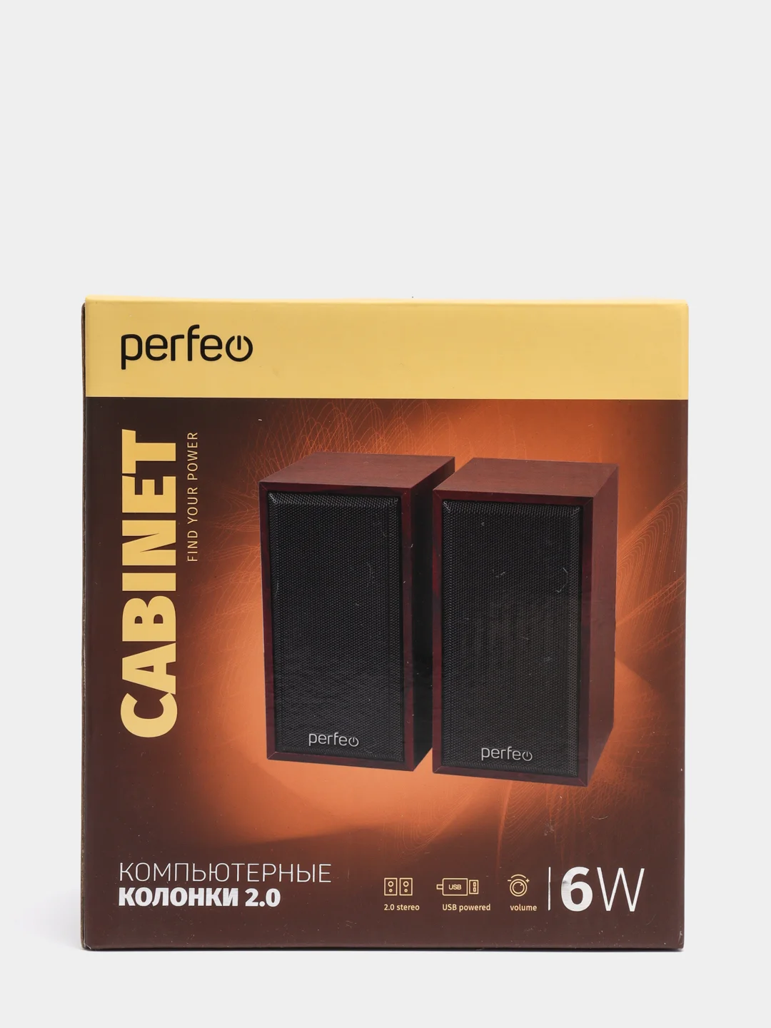 Вишнёвый колонки для компьютера и ноутбука Perfeo Cabinet