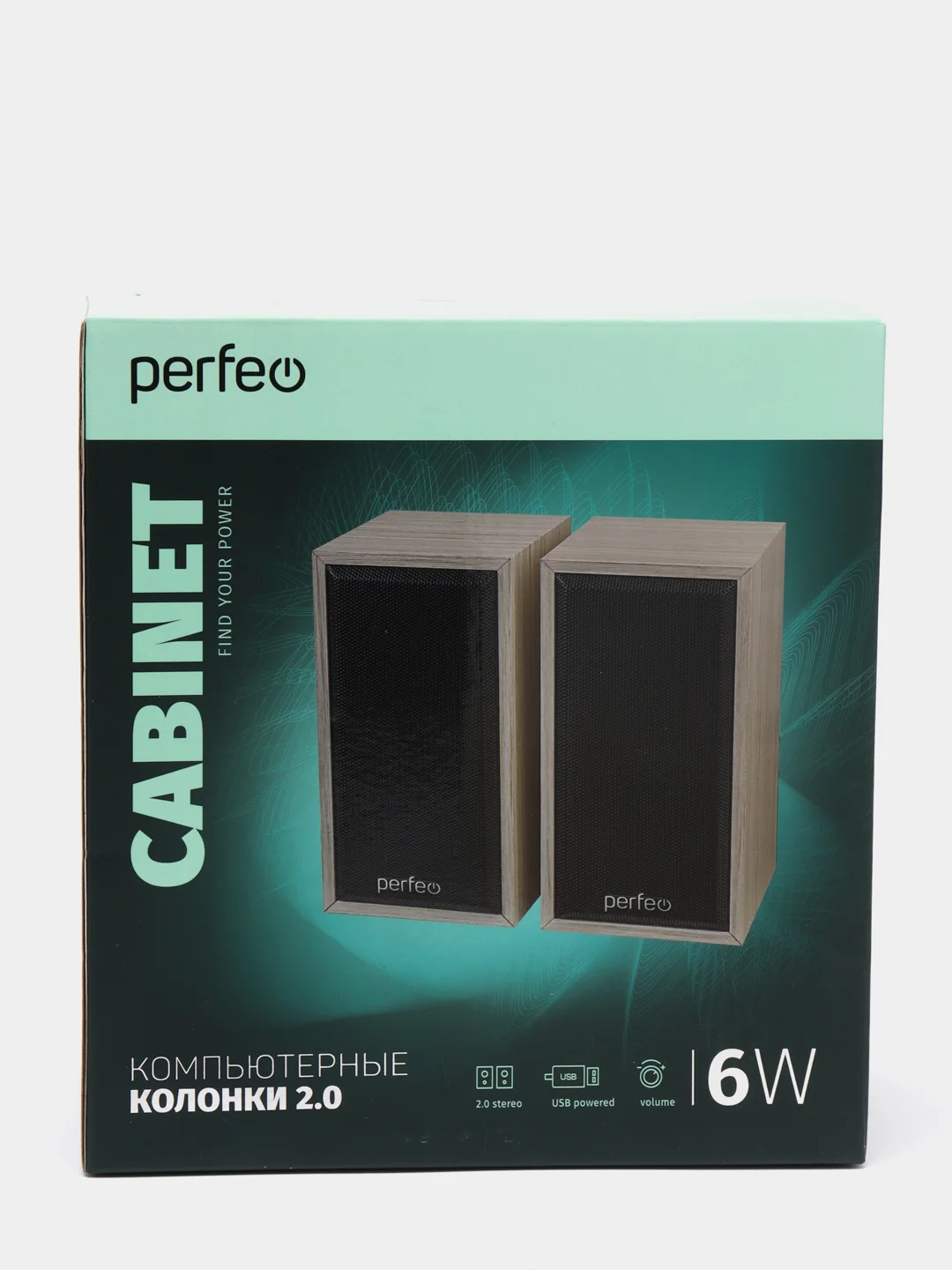 Белый колонки для компьютера и ноутбука Perfeo Cabinet