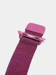 Пурпурный ремешок для Apple Watch "Миланская петля", металлический