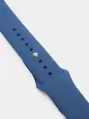 Темно-синий силиконовый ремешок с кнопкой для Xiaomi Amazfit Bip / Samsung / Huawei, 20 мм