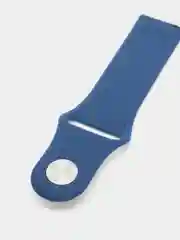 Темно-синий силиконовый ремешок с кнопкой для Xiaomi Amazfit Bip / Samsung / Huawei, 20 мм