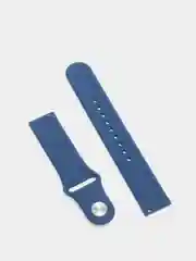 Темно-синий силиконовый ремешок с кнопкой для Xiaomi Amazfit Bip / Samsung / Huawei, 20 мм