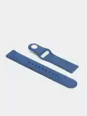 Темно-синий силиконовый ремешок с кнопкой для Xiaomi Amazfit Bip / Samsung / Huawei, 20 мм