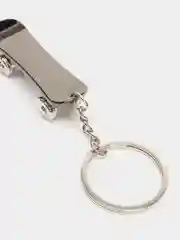 Серый металлик брелок Скейт для ключей, сумок и рюкзаков