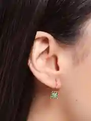 Бирюзовый серьги с цветным камнем