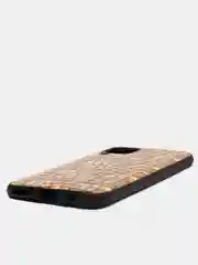 Золотой чехол Huawei P40 Lite (Хуавей П40 Лайт) силиконовый, имитация змеиной кожи