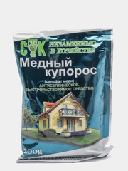 Медный купорос, 200гр.Антисептическое средство для борьбы с плесенью, грибками