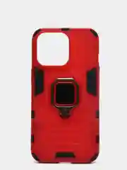 Красный чехол противоударный с кольцом-держателем на Apple iPhone 13 Pro (Айфон 13 Про)