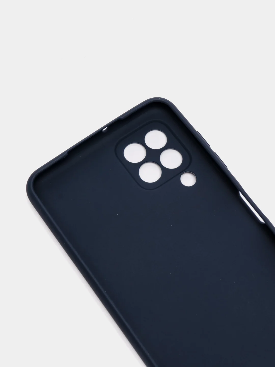 Синий чехол силиконовый матовый для Samsung A22