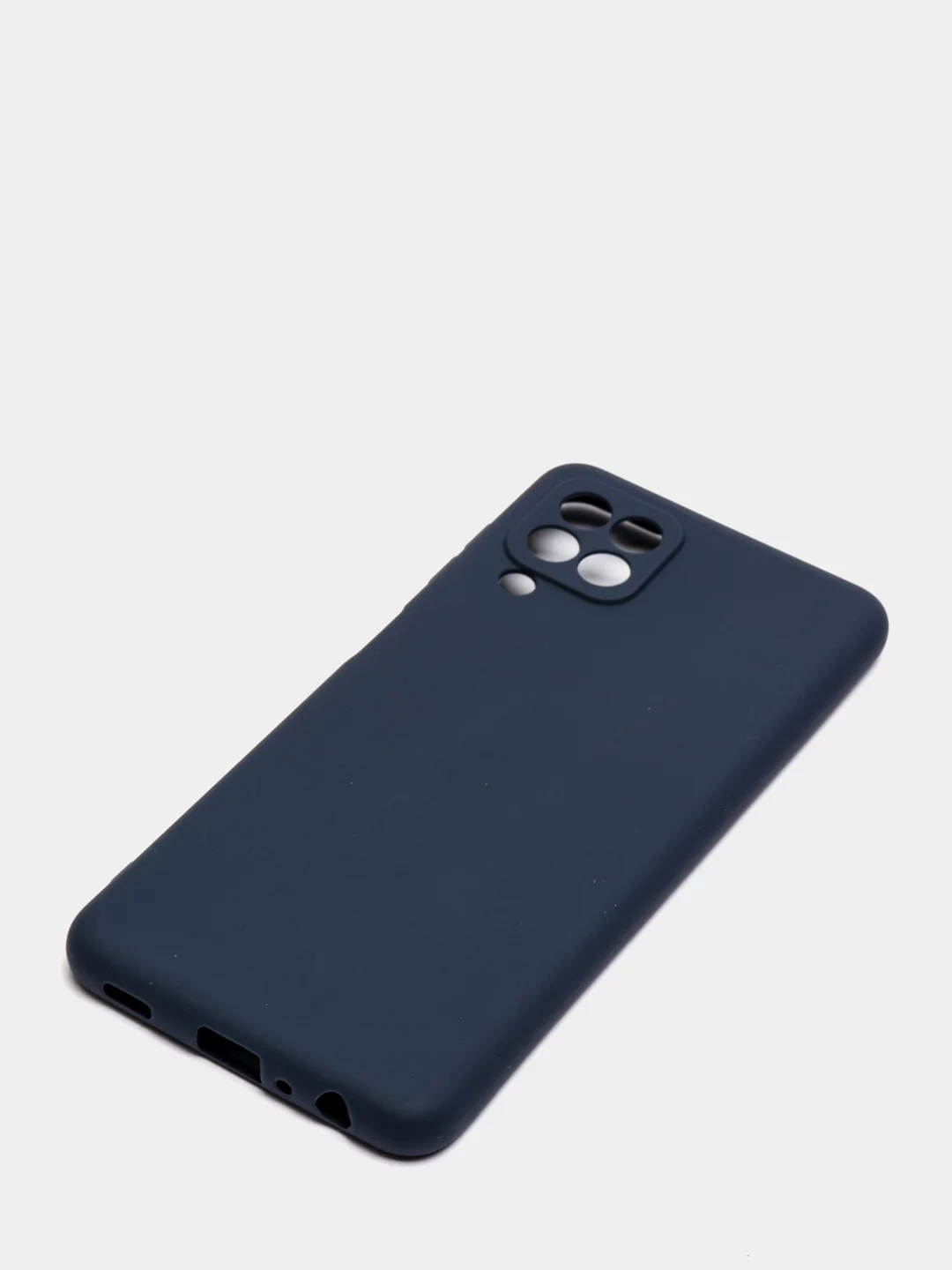 Синий чехол силиконовый матовый для Samsung A22
