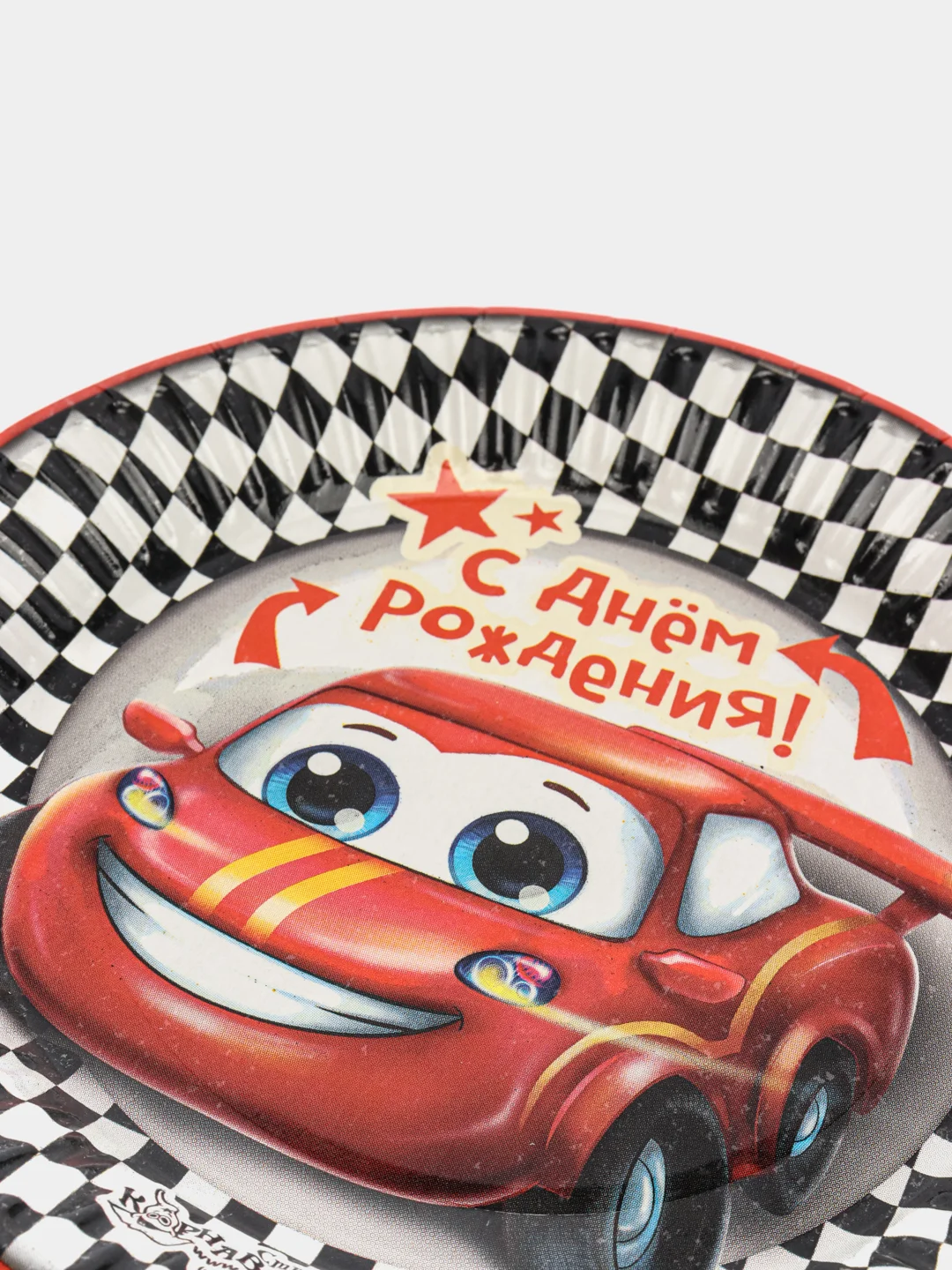 Серый набор бумажных тарелок