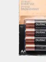 Батарейки 4 штуки алкалиновые Duracell мизинчиковые ААА LR03 / пальчиковые АА LR06