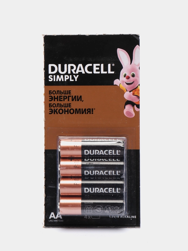 Батарейки 4 штуки алкалиновые Duracell мизинчиковые ААА LR03 / пальчиковые АА LR06