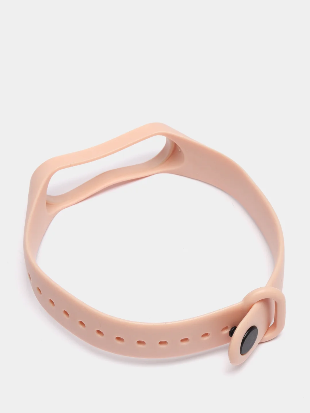 Бежевый силиконовый ремешок Xiaomi Mi Band 3, Mi Band 4 (Сяоми Ми Бэнд 3, Ми Бэнд 4)