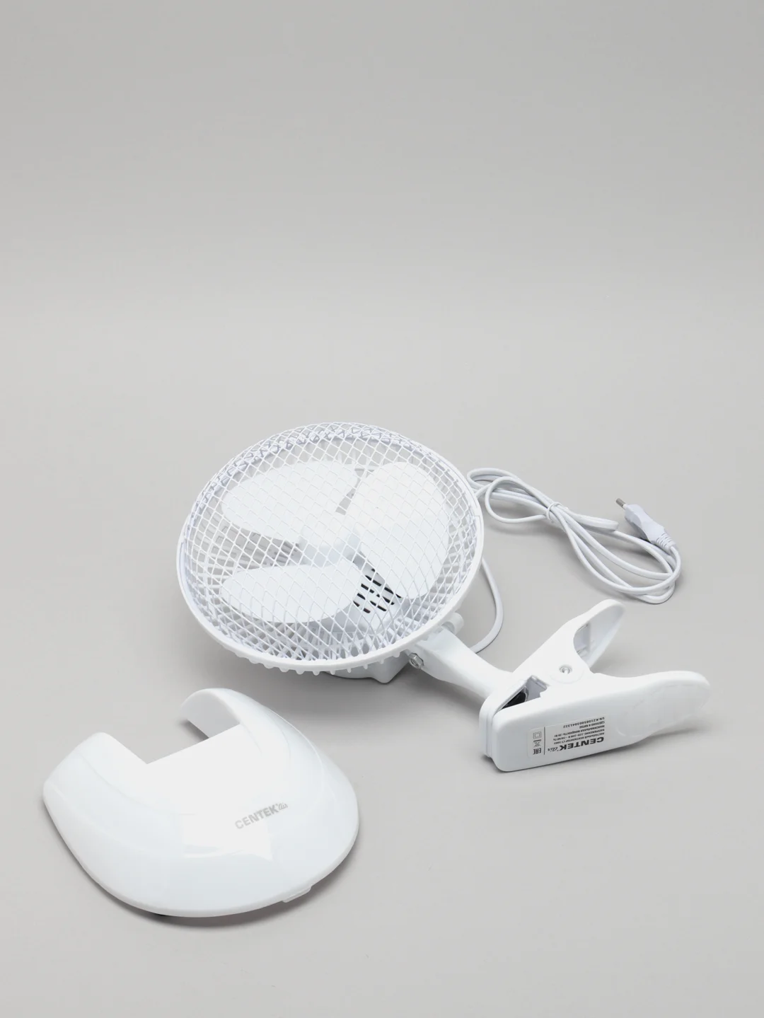 Вентилятор настольный Centek CT-5003 White, на клипсе, 20 Вт