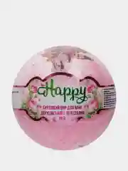 Бомбочка для ванны с травами роза кофе лаванда Happy 120г Подарок на новый год