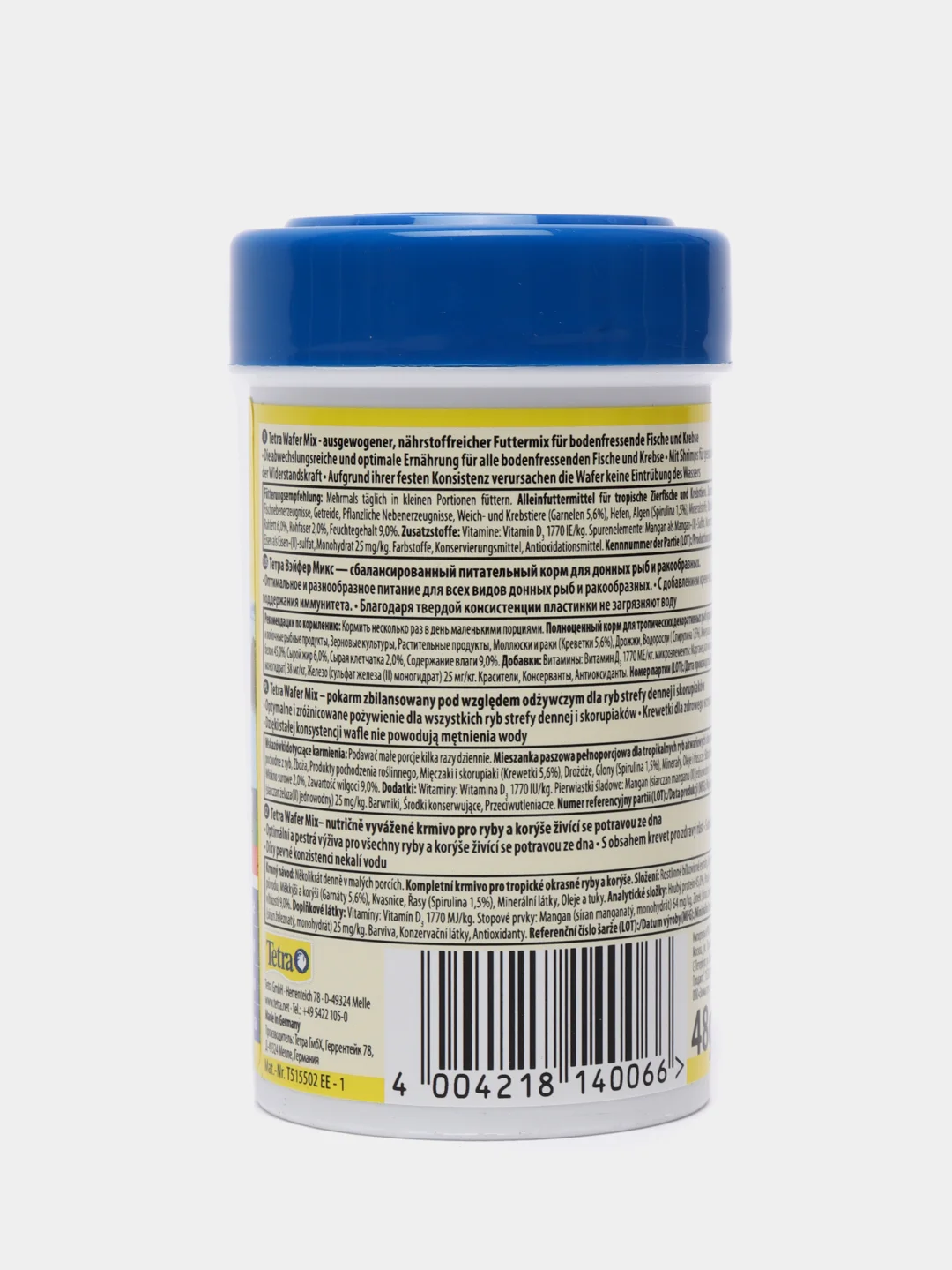 Корм Tetra Wafer Mix, 48 гр, 100 мл, пластинки, для всех видов донных рыб и ракообразных