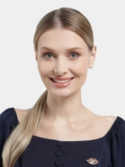 Брошь "Ажурный лист"
