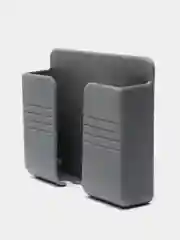 Серый настенный пластиковый держатель для телефона