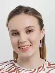 Сиреневый серьги "мармеладные мишки"