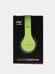 Лайм беспроводные наушники P47 Wireless Bluetooth & AUX