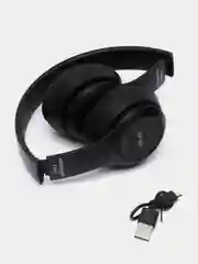 Черный беспроводные наушники P47 Wireless Bluetooth & AUX