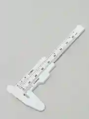 Штангенциркуль с глубиномером карманный, длина 80 мм, пластиковый