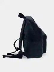 Черный рюкзак вельветовый, однотонный