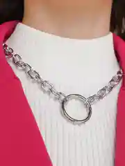 Серебряный цепочка, крупная цепь