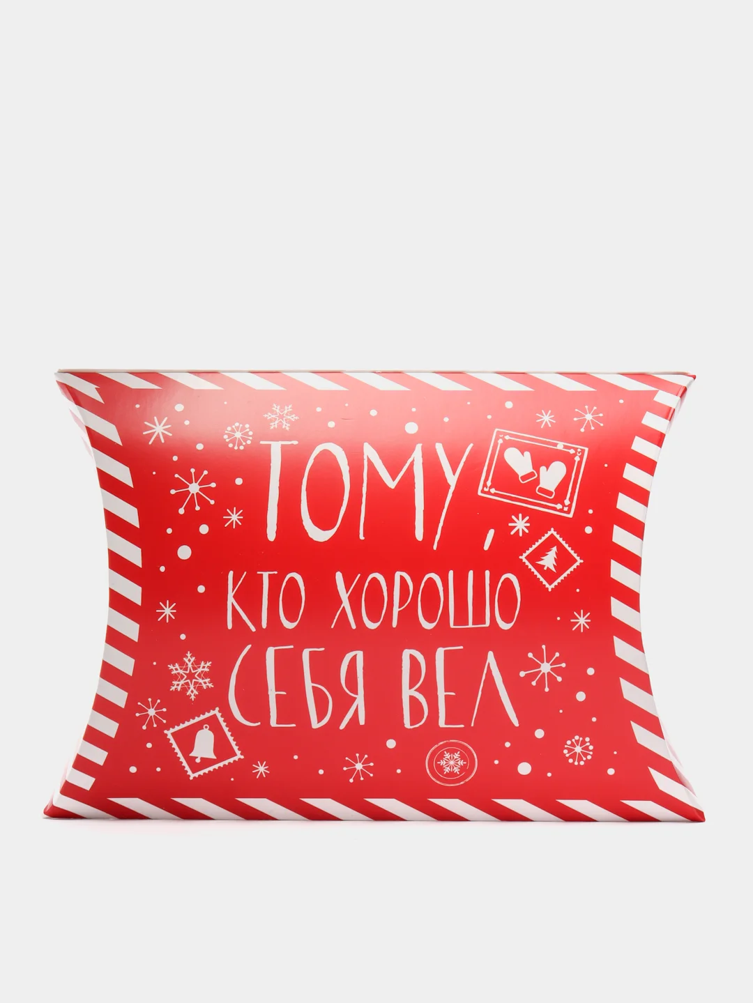 Багровый коробка подарочная "Подушка", 19*14*4 см