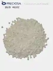 Белый бисер чешский Preciosa (Чехия) № 10 Opaque