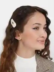 Алый заколки зажим для волос с жемчугом