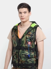 Спасательный жилет Comfort "Hunter" 2-х сторонний с подгонкой размера от 80 до 120 кг