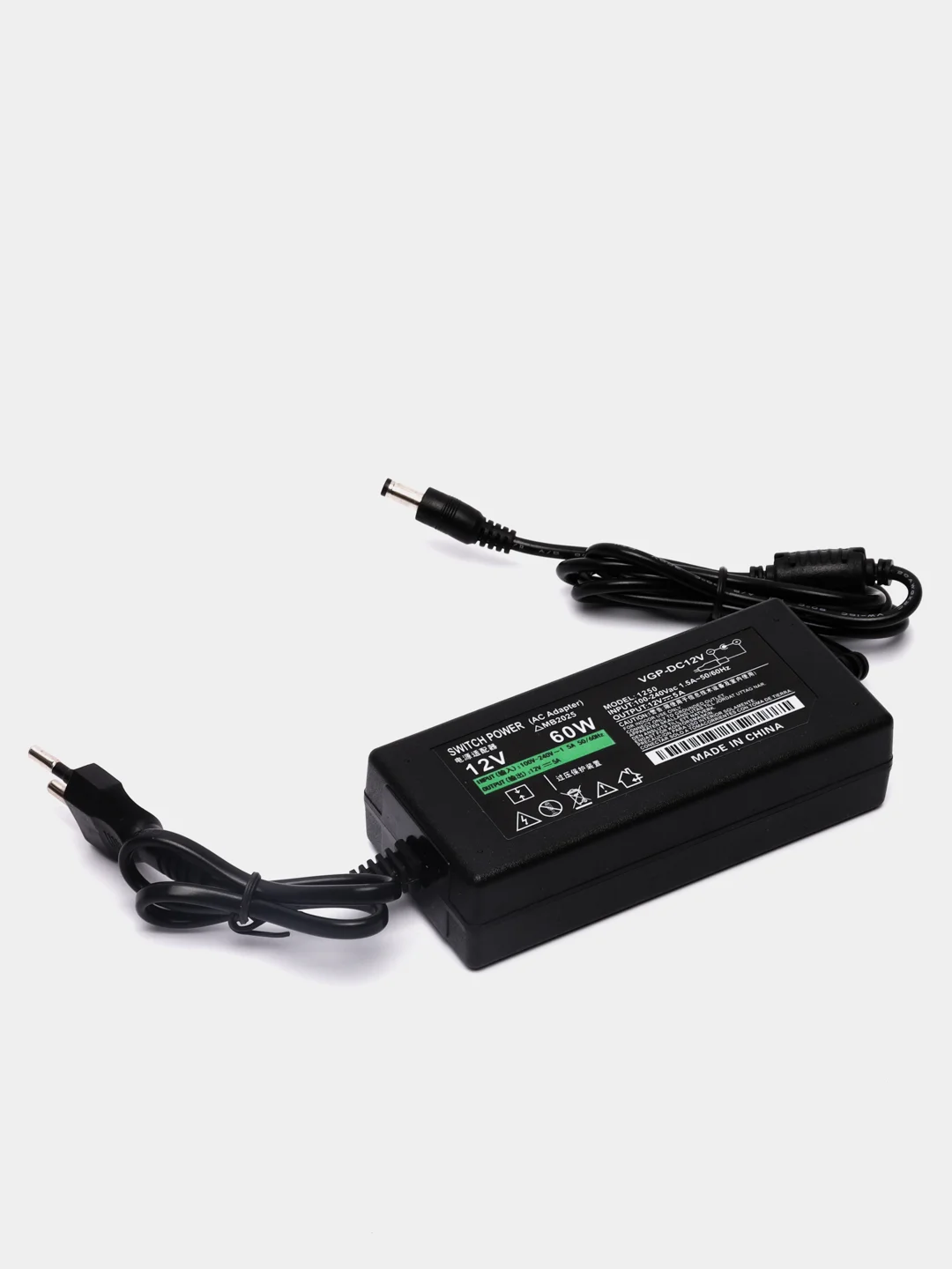 Блок питания  12В, 5А, 60Вт (12V, 5A, 60W) адаптер питания 12V, зарядник  для видеосвета